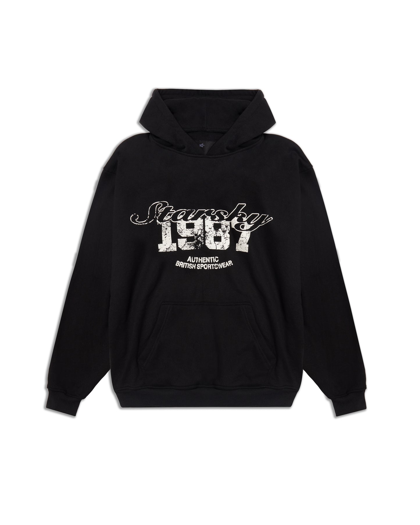 SCRIPT 87 HOODIE - BLACK