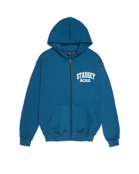 ACADEMY ZIPPED HOODIE (BLUE)